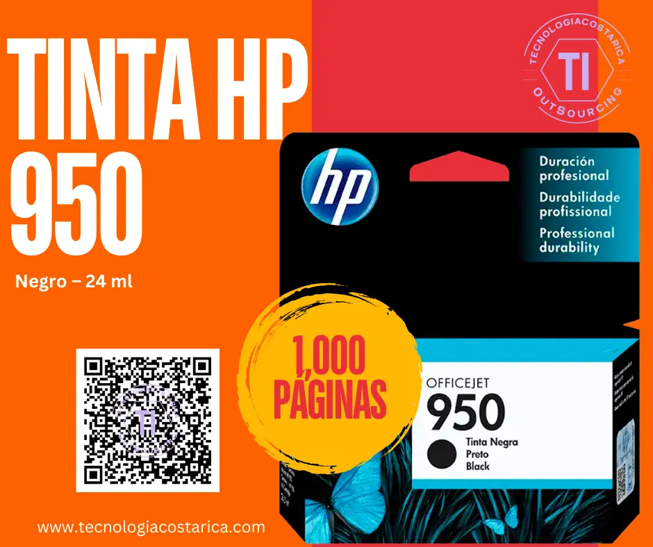 Cartucho Tinta HP 950 - 24 ml - negro