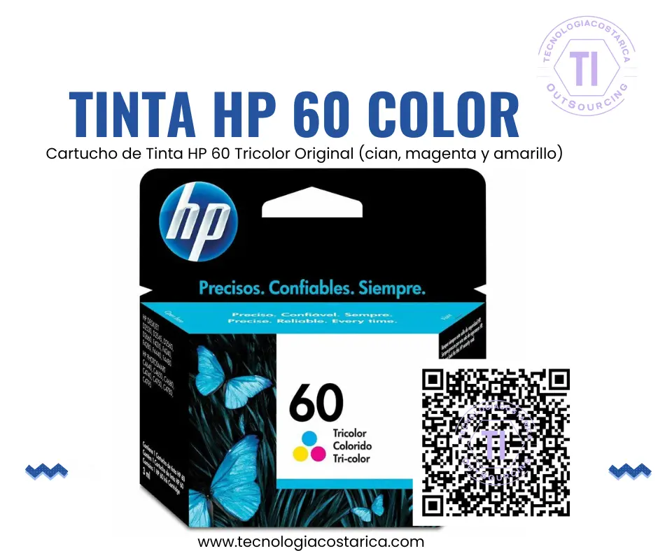 HP 60 - 4 ml - color (cian, magenta, amarillo)