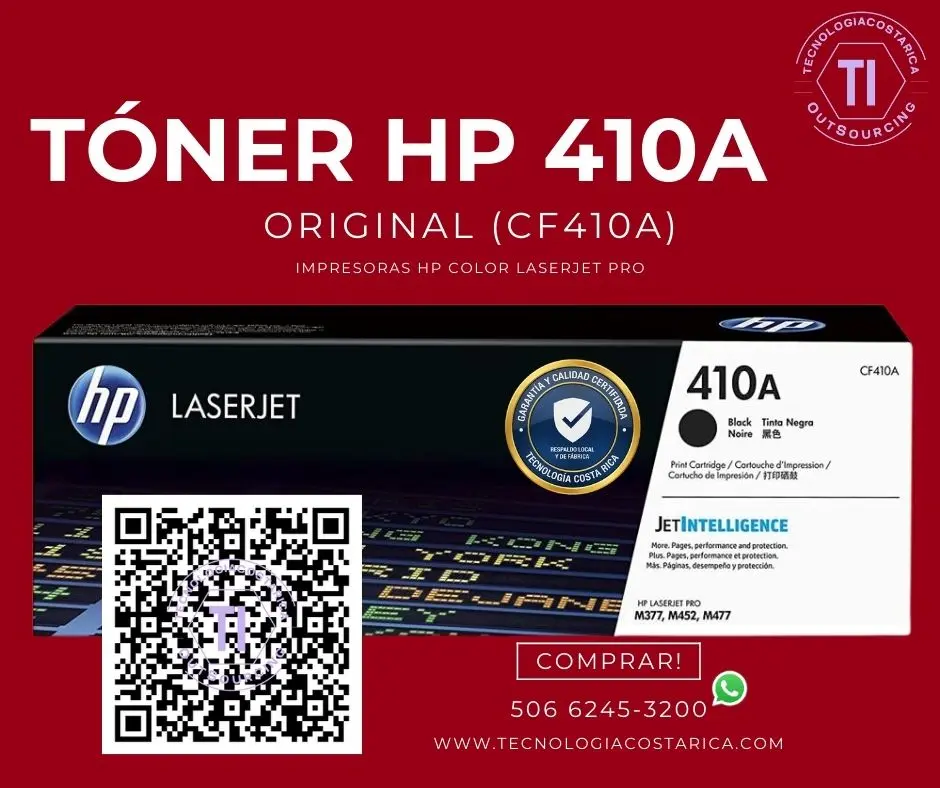 Toner: HP 410A - Negro - original