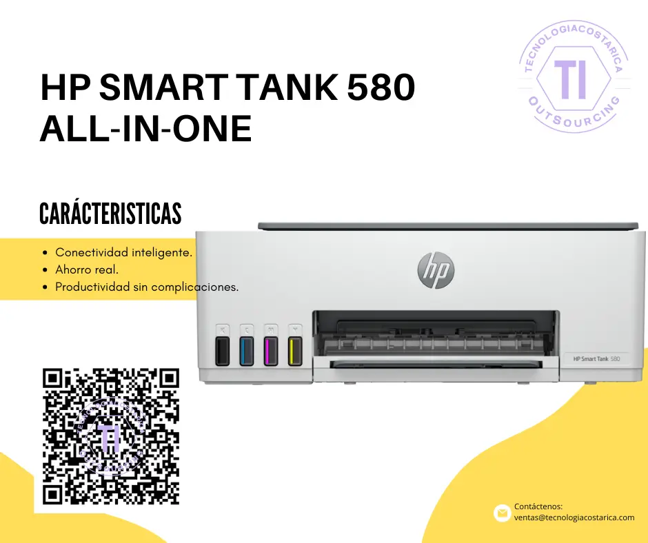 HP Smart Tank 580 - Copier / Printer / Scanner - Ink-jet