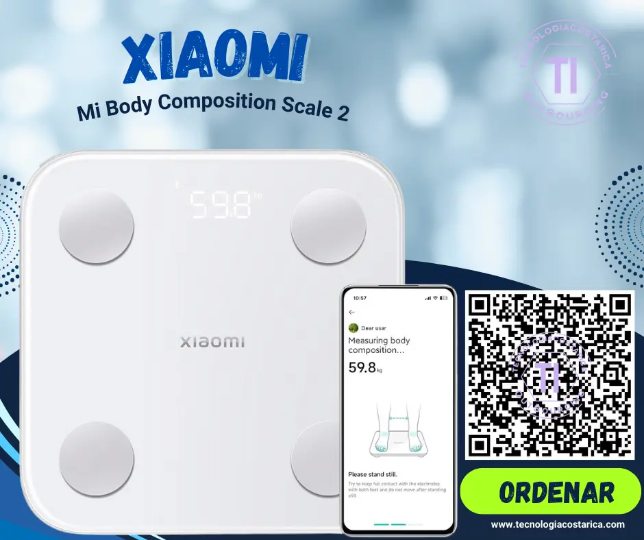 Xiaomi Mi Body Composition Scale 2 - Báscula para baño - blanco