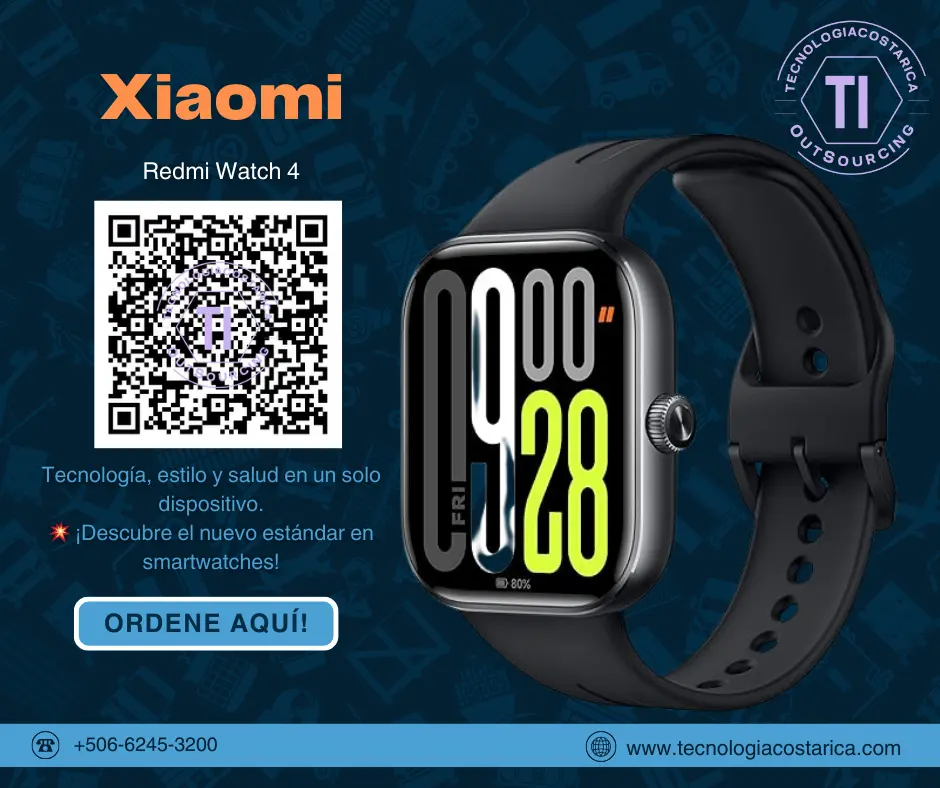 Xiaomi Redmi Watch 4 - Smart watch - AMOLED LTPS de 1.95