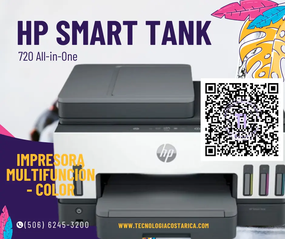 HP Smart Tank 720 All-in-One - Impresora multifunción - color