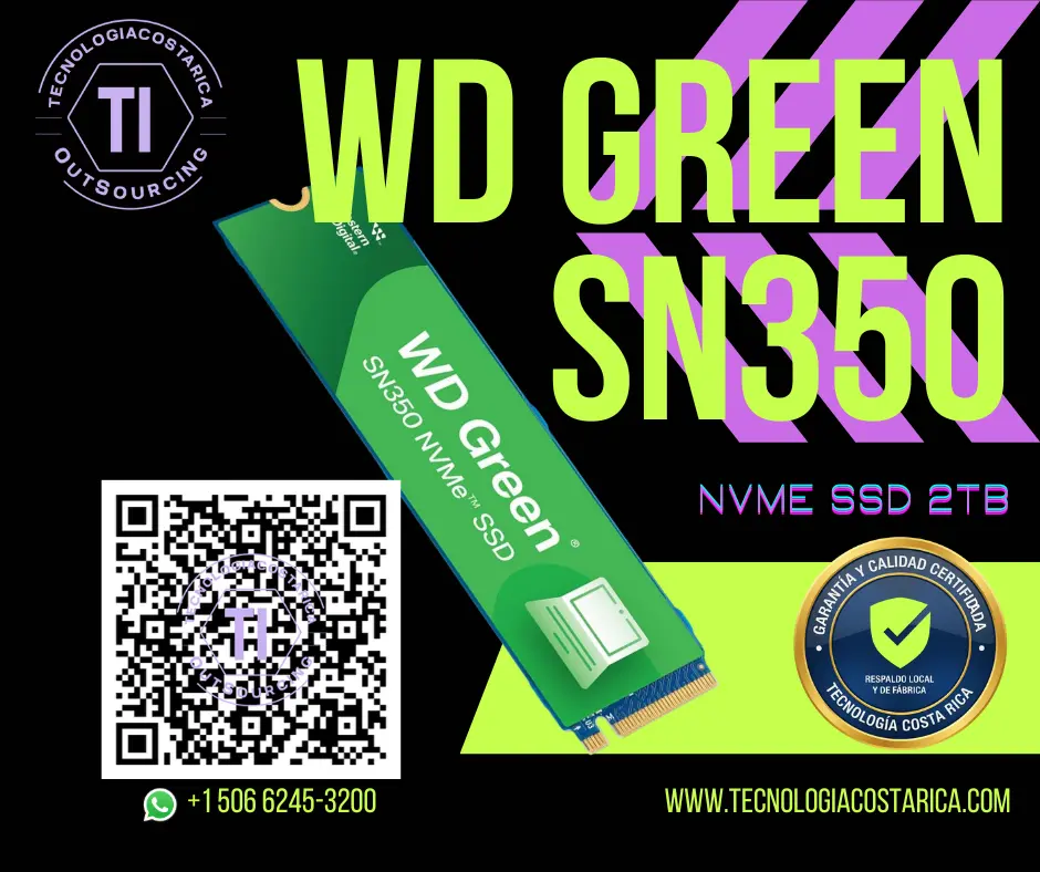 Disco duro: SSD 2TB WD Green SN350