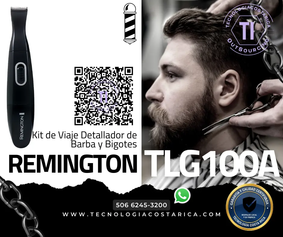 kit de viaje detallador de barba y bigotes Remington  TLG100A