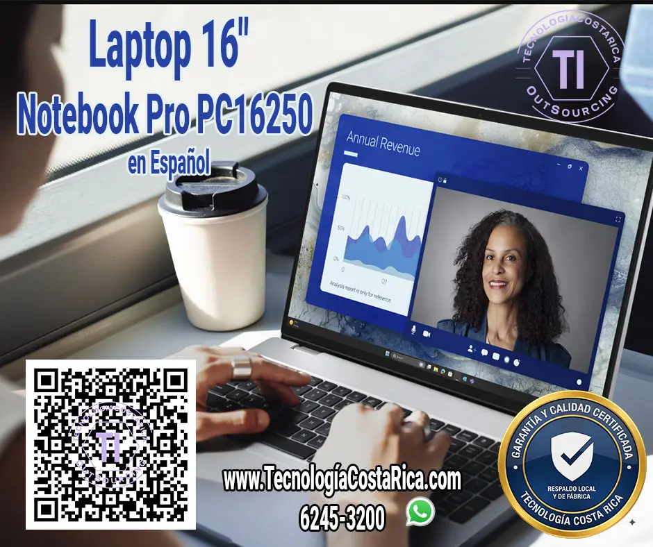 Laptop HP 16" PC16250 U7ARL321TBWPS-3WX