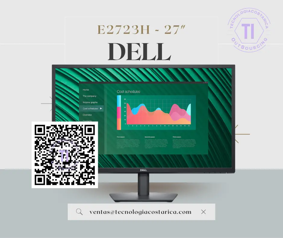 Monitor Dell E2723H - 27"