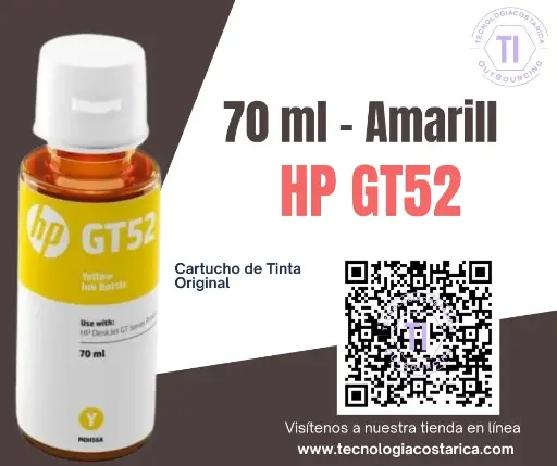 [M0H56AL] HP GT52 - 70 ml - amarillo