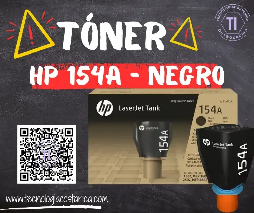 [W1540A] HP 154A - Rendimiento medio - negro