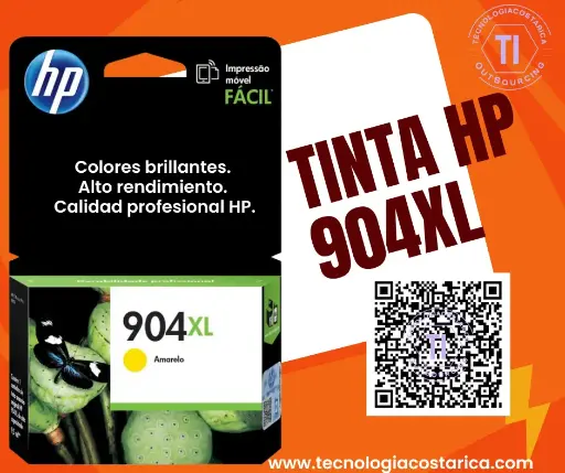 [T6M12AL] Cartucho Tinta HP 904XL - 4 ml - Amarillo Alto rendimiento