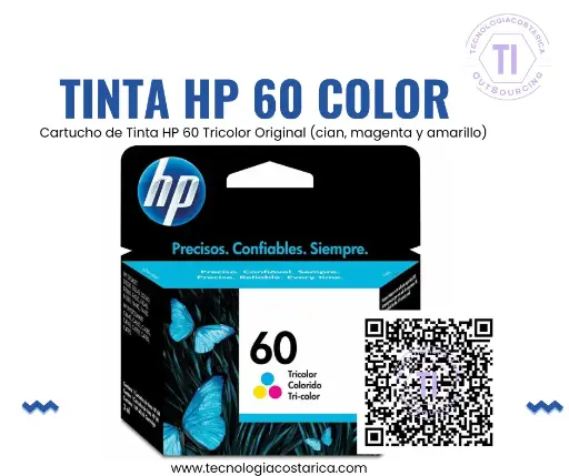 [CC643WL] HP 60 - 4 ml - color (cian, magenta, amarillo)