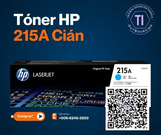 [W2311A] Tóner HP 215A - Cián - original