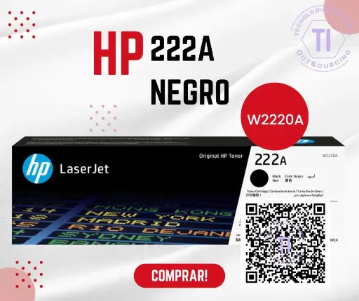 [W2220A] HP - Toner cartridge 222A - negro (W2220A)