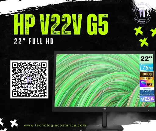 [65P56AA#ABA] HP V22v G5 - Monitor LED - 22"