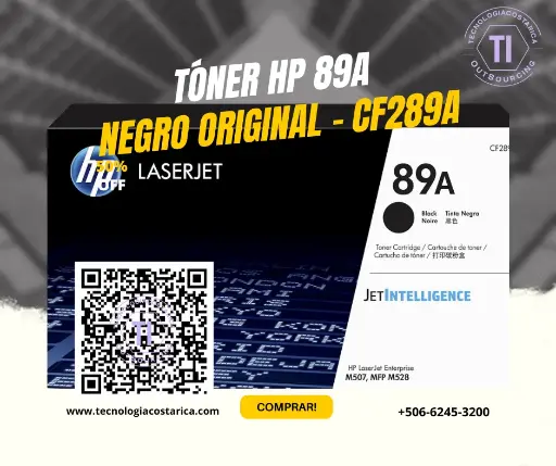 [CF289A] Tóner  HP 89A - Negro - original