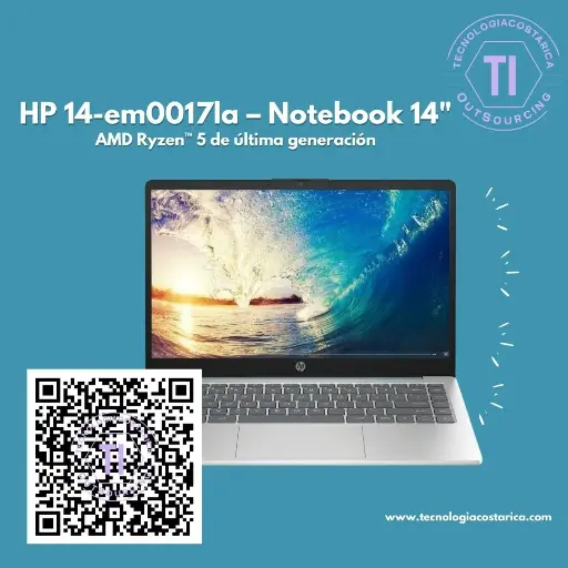 [A1UC5LA#ABM] HP 14-em0017la - Notebook - 14"