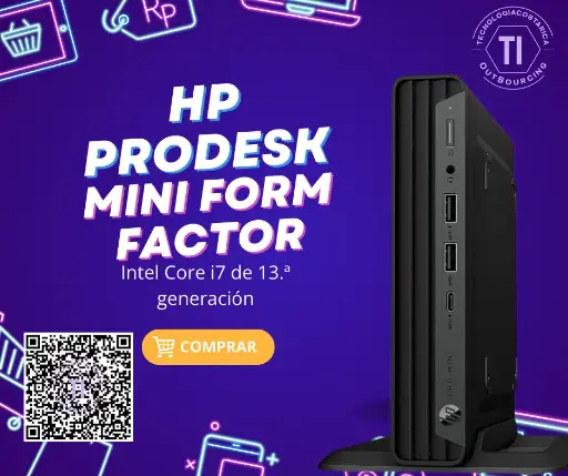 [9L8Y6LA#ABM] HP ProDesk - Mini form factor - Intel Core i7 I7-13700T