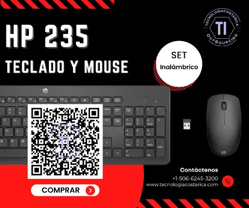 HP 235 - Keyboard and mouse set - Wireless