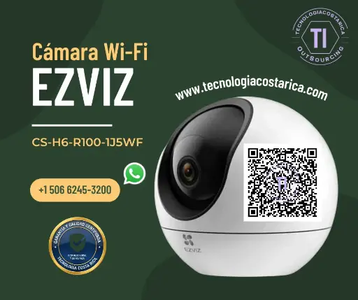 Cámara Wi-Fi doméstica: EZVIZ - Surveillance CS-H6-R100-1J5WF