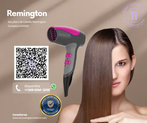 Secadora de cabello: Remington  compacta D5000