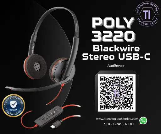 Audifonos: POLY - Headset - Wired Blackwire 3220