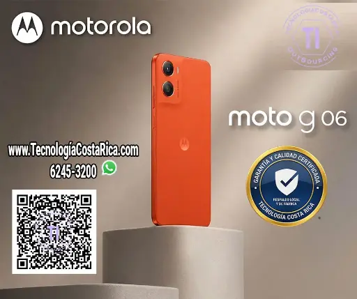 Motorola G06 Smartphone Dual SIM Liberado Naranja